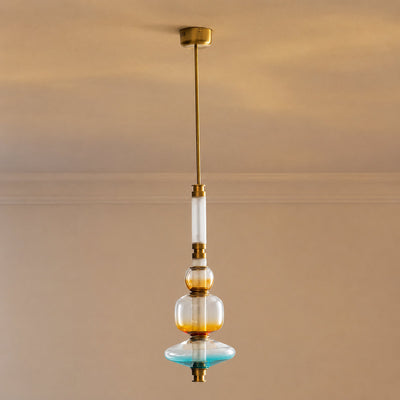 Linear Glass Bead Pendant Lamp