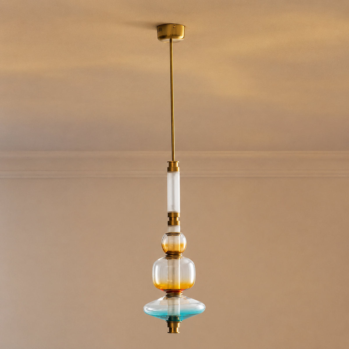 Linear Glass Bead Pendant Lamp