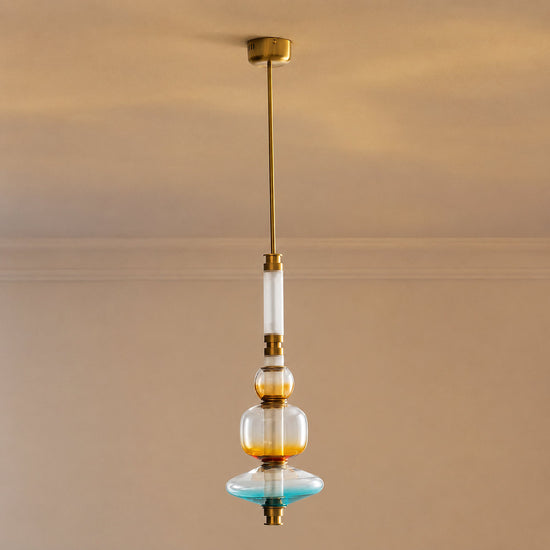 Linear Glass Bead Pendant Lamp