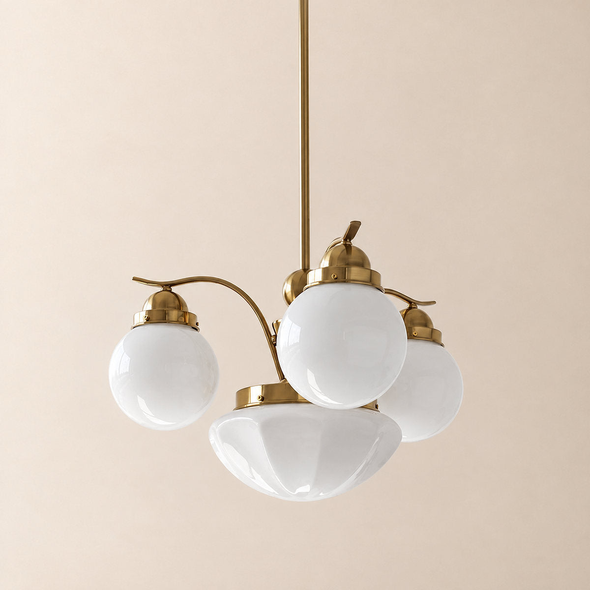 Tricolordeer Globe Glass Multi-Light Chandelier