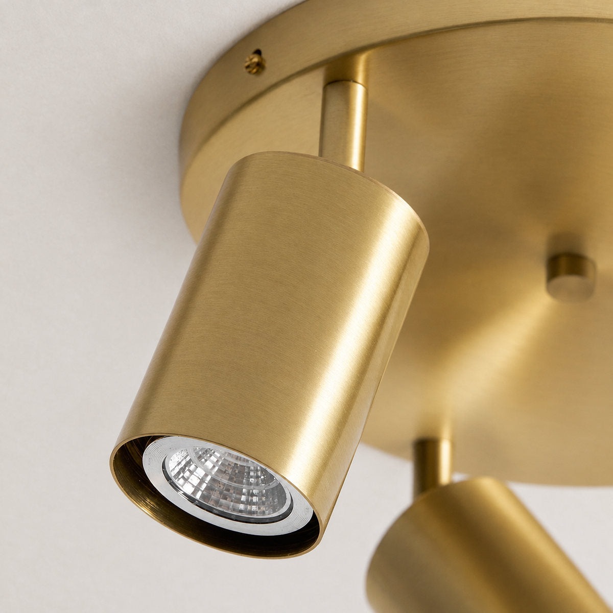 Barrel-Inspired Round Ceiling Light