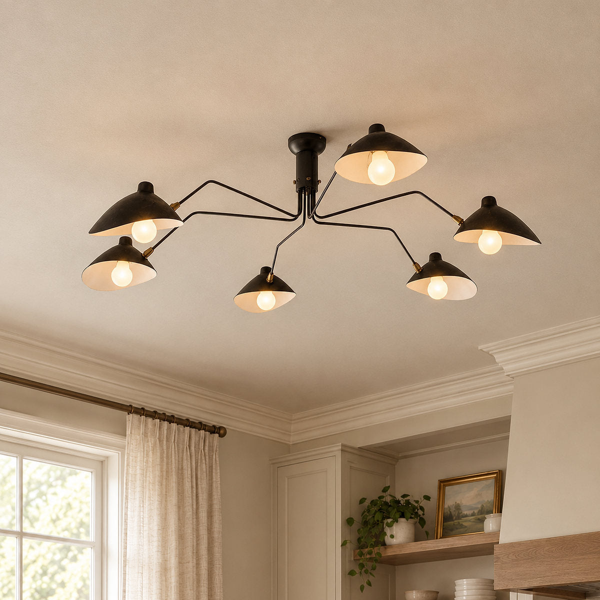 Sculptural Suspended Ceiling Light