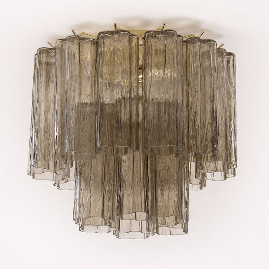 Radial Starburst Glass Ceiling Lamp