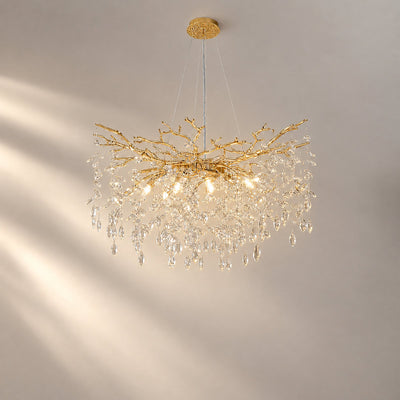 Tricolordeer Gold Branch Round Chandelier