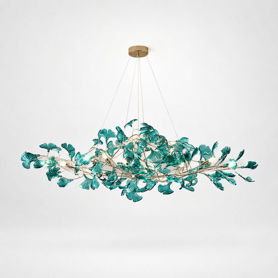 Tricolordeer Botanical Linear Multi-Light Chandelier