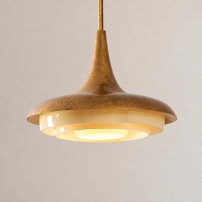 Tricolordeer Floral Glass Ceiling Pendant Light