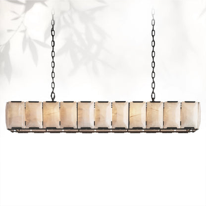 Harlows Calcite Rectangular Chandelier