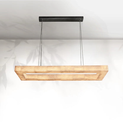Rivaga Rectangular Calcite Chandelier
