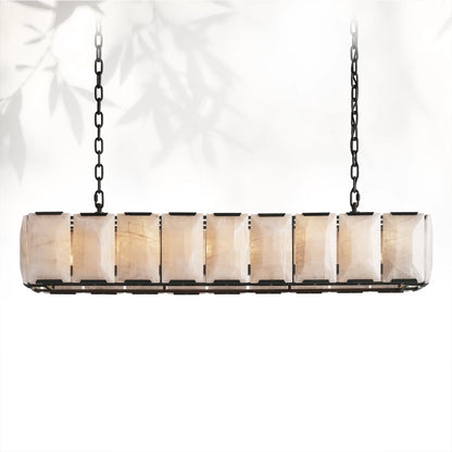 Harlows Calcite Rectangular Chandelier