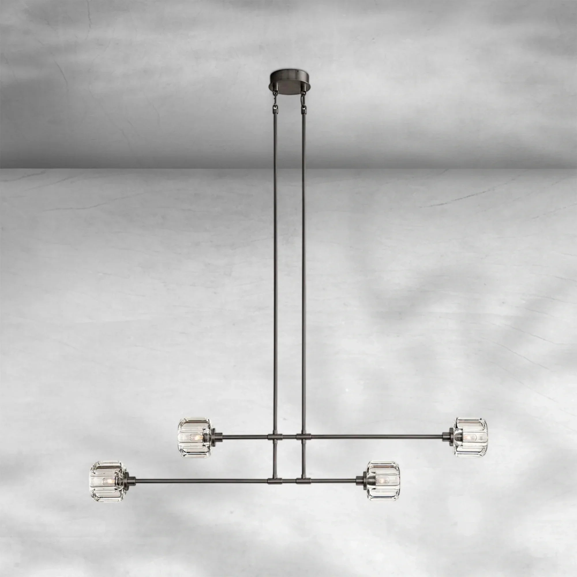 Delume Mobile Linear Chandelier 54" 72"