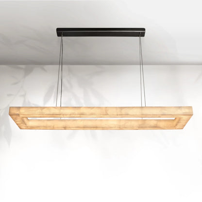 Rivaga Rectangular Calcite Chandelier