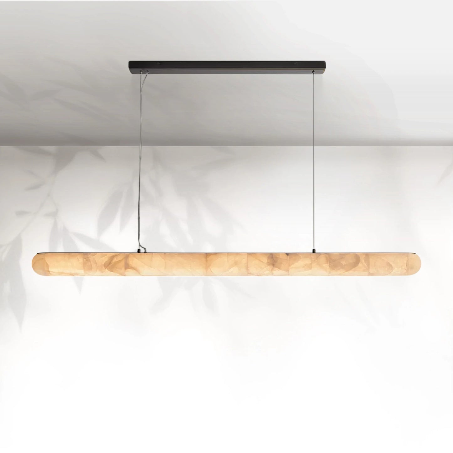 Rivaga Lisse Alabaster Linear Chandelier 60" 80"