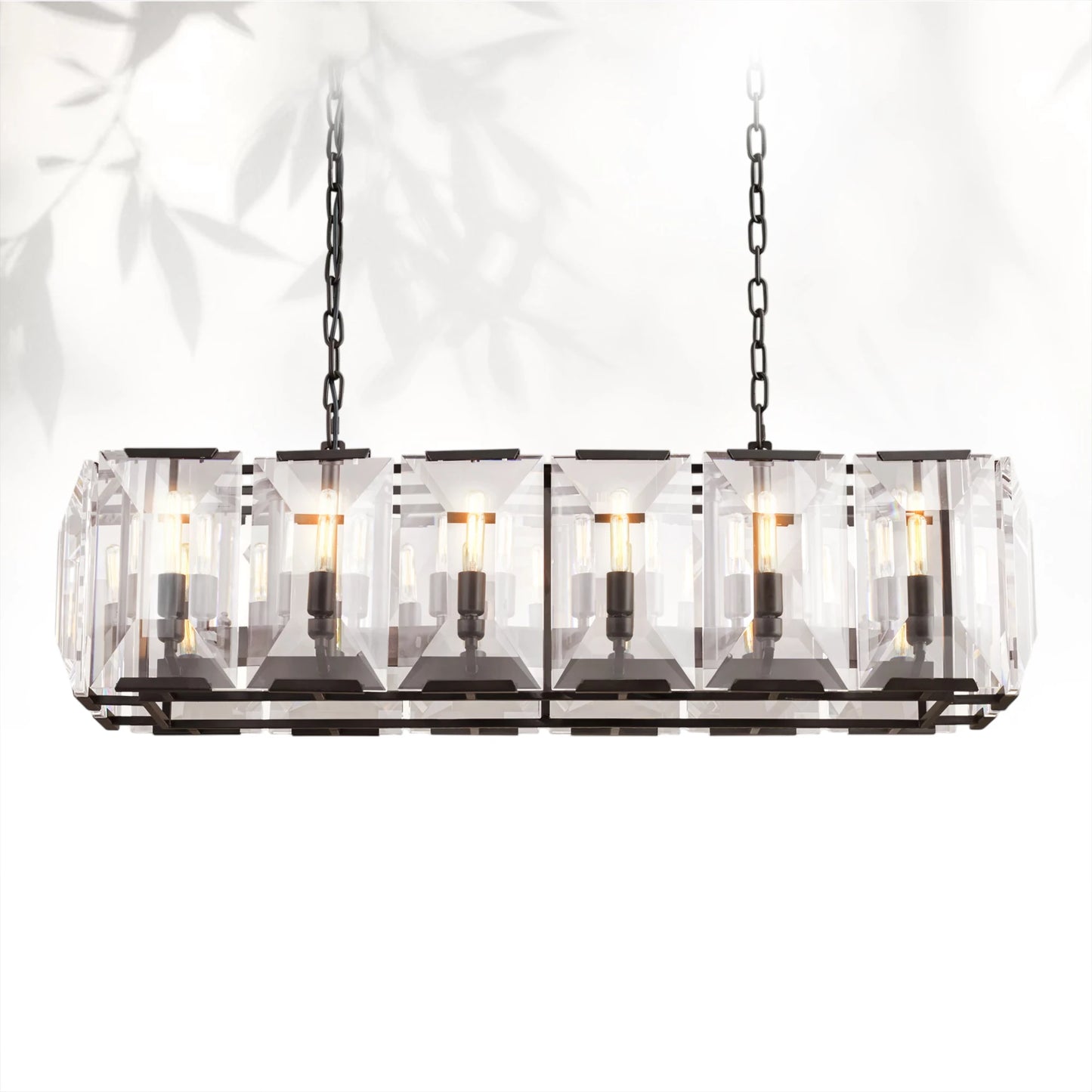Harlows Crystal Rectangle Chandelier