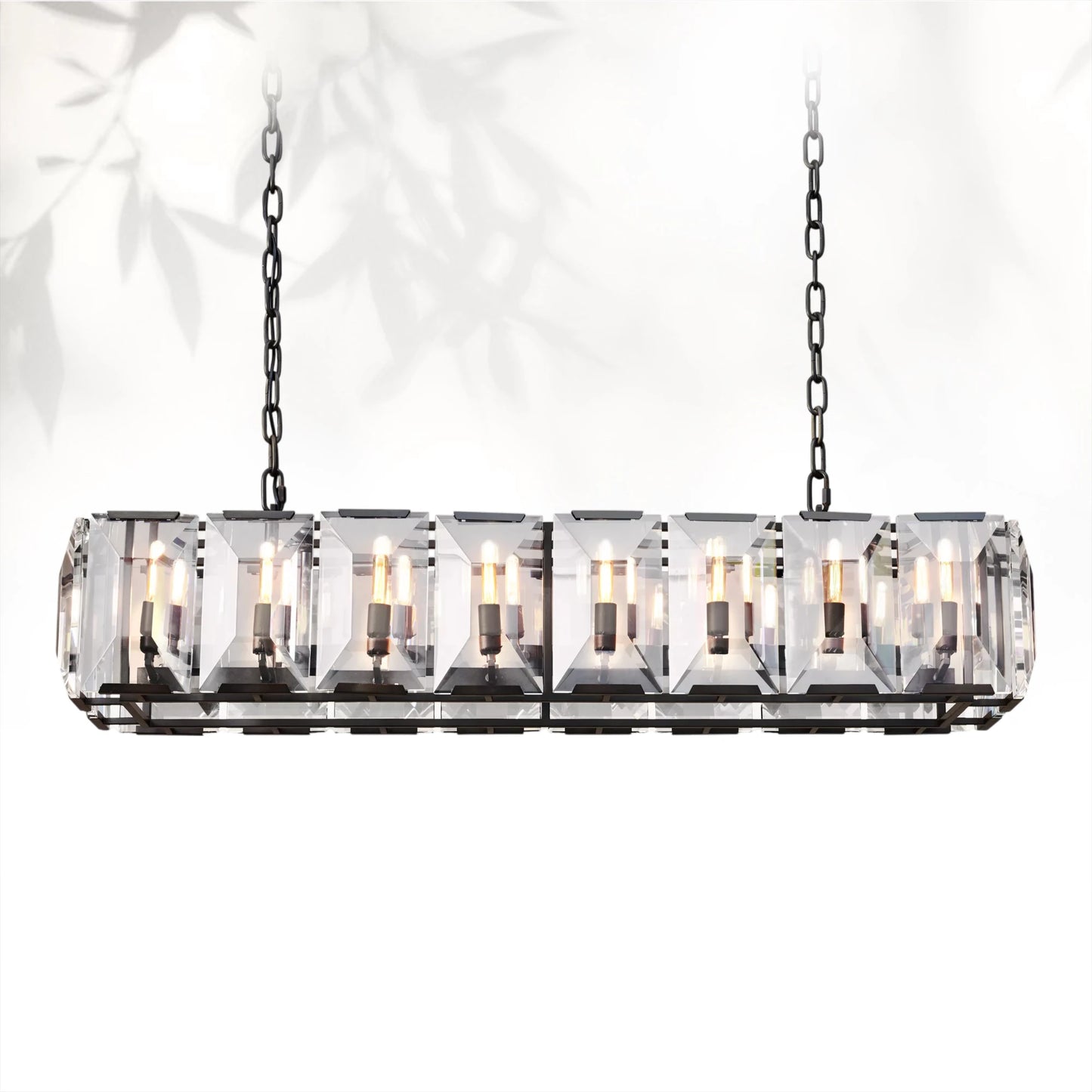 Harlows Crystal Rectangle Chandelier