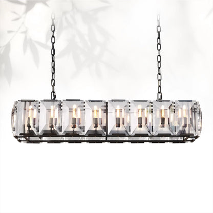 Harlows Crystal Rectangle Chandelier