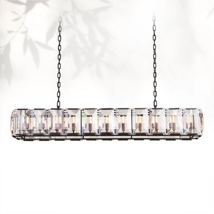 Harlows Crystal Rectangle Chandelier