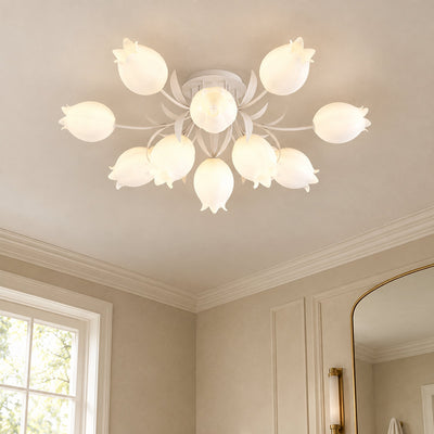 Tricolordeer Lily Flower Acrylic Ceiling Lamp