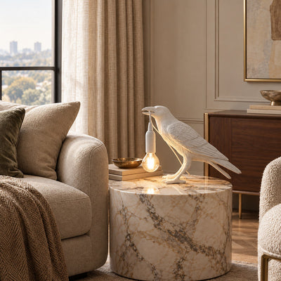 Sculptural Bird Accent Table Lamp