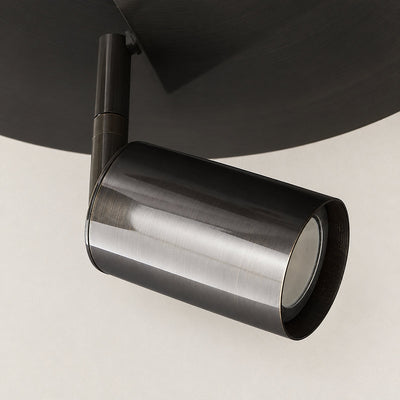 Barrel-Inspired Round Ceiling Light