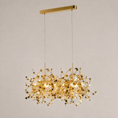 Tricolordeer Polished Disc Stainless Steel Pendant Lamp