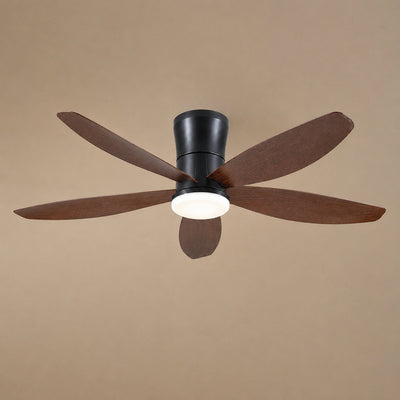 Modern LED Disc Light Flush Mount Ceiling Fan