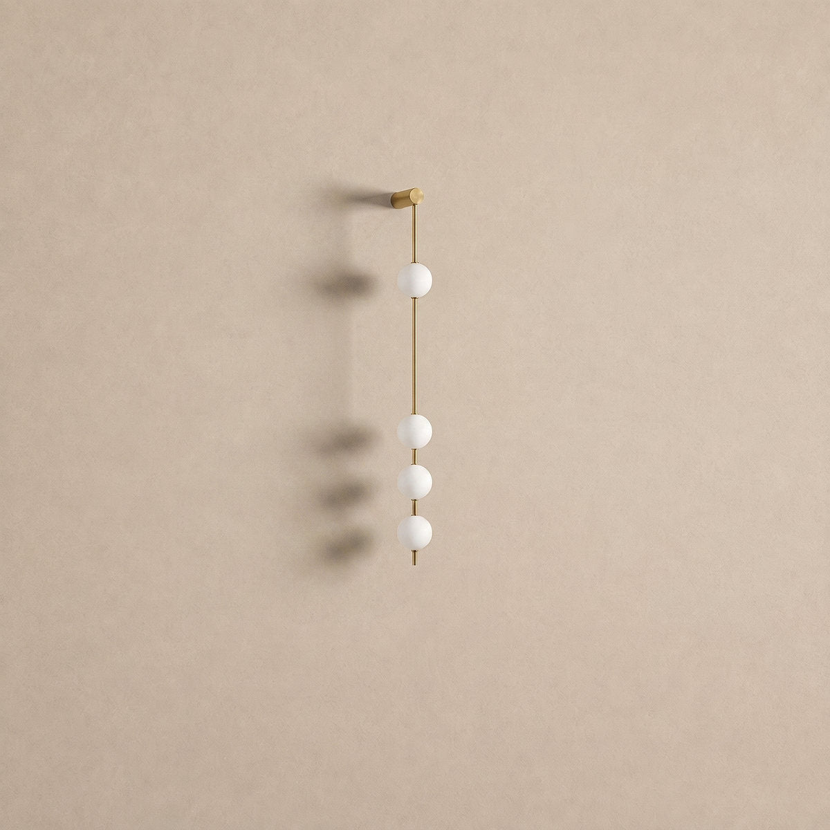 Vertical Balls Wall Lamp, 4.7-Inch x H 40.6~72.8-Inch, Triac Warm Dimming for Living Room & Dining Room