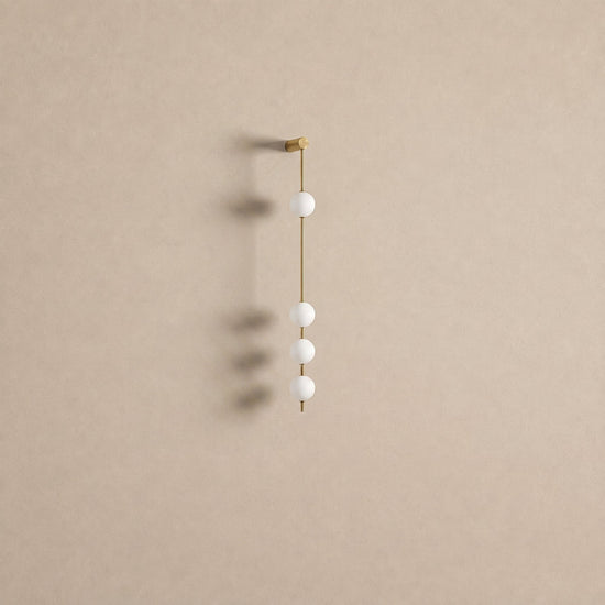 Vertical Balls Wall Lamp, 4.7-Inch x H 40.6~72.8-Inch, Triac Warm Dimming for Living Room & Dining Room