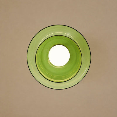 Tricolordeer Layered Tinted Glass Disc Ceiling Light