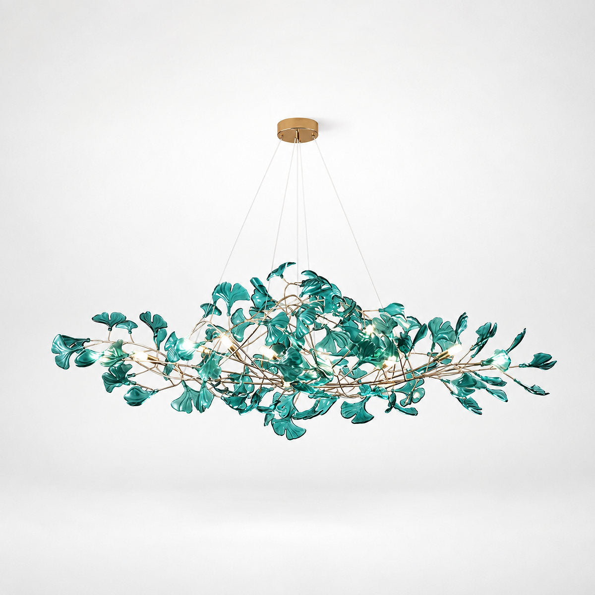 Tricolordeer Botanical Linear Multi-Light Chandelier