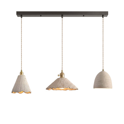 Raw Texture Cement Pendant Light Collection for Dining Room & Living Room