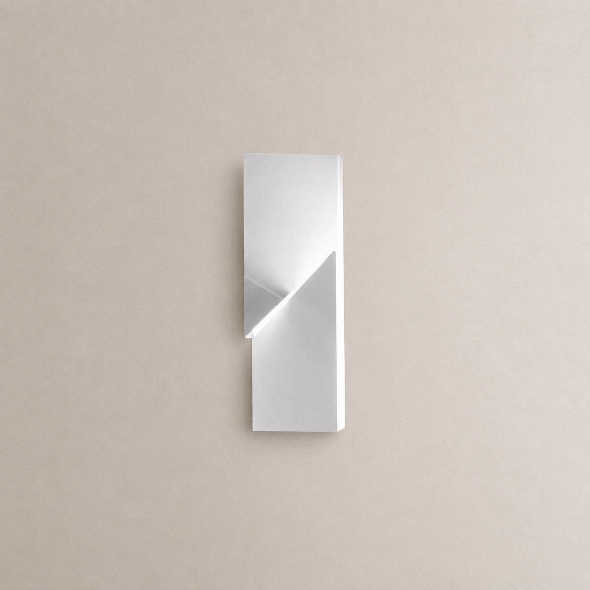 Shadows Grand Wall Lamp, L 11.8-Inch, White & Wired version, Wired & Warm Light for Living Room