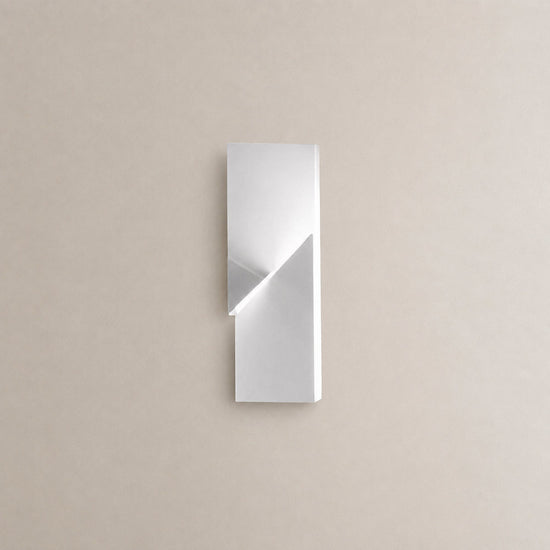 Shadows Grand Wall Lamp, L 11.8-Inch, White & Wired version, Wired & Warm Light for Living Room