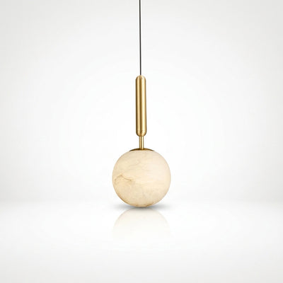 Alabaster Globe Pendant Light Collection for Dining Room & Living Room