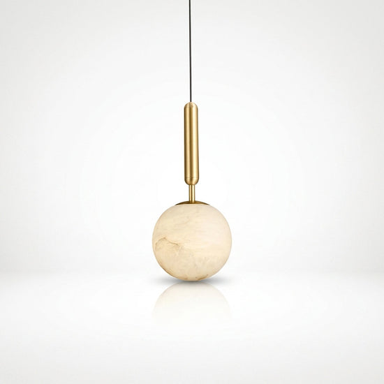 Alabaster Globe Pendant Light Collection for Dining Room & Living Room