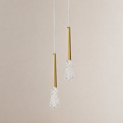 Tricolordeer Brass and Crystal Hanging Pendant Light