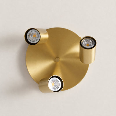 Barrel-Inspired Round Ceiling Light