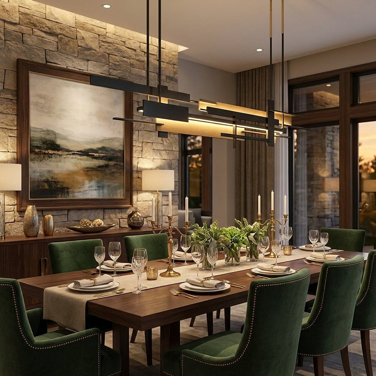 Minimalist Iron Round Pendant Light for Dining Room & Living Room