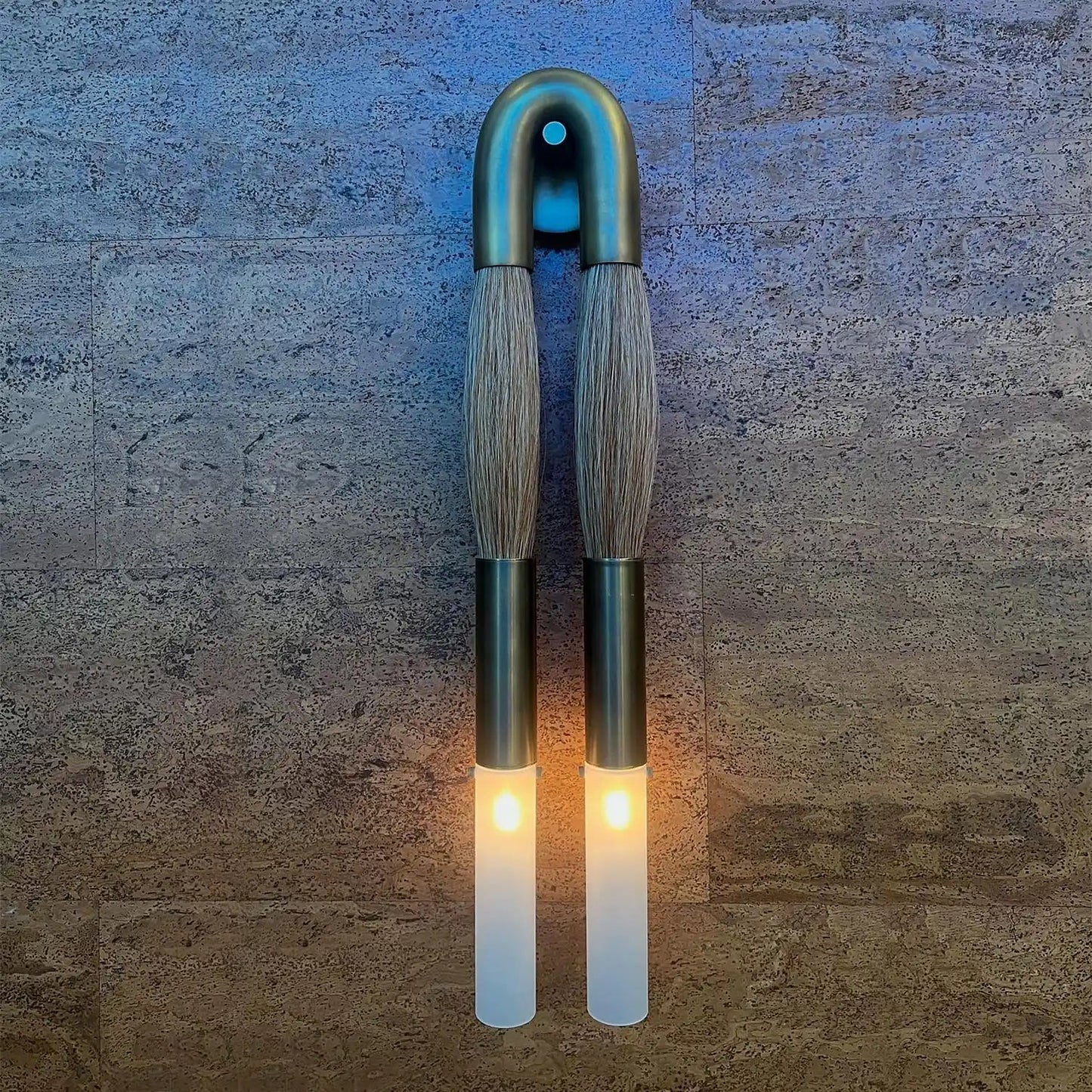 Double Head Antonia Horsehair Sconce