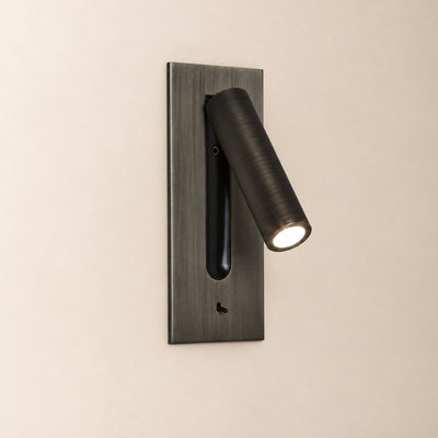 Folded Back Bedside Wall Lamp, 3.1-Inch x H 7.2-Inch, Bronze for Bedroom & Living Room