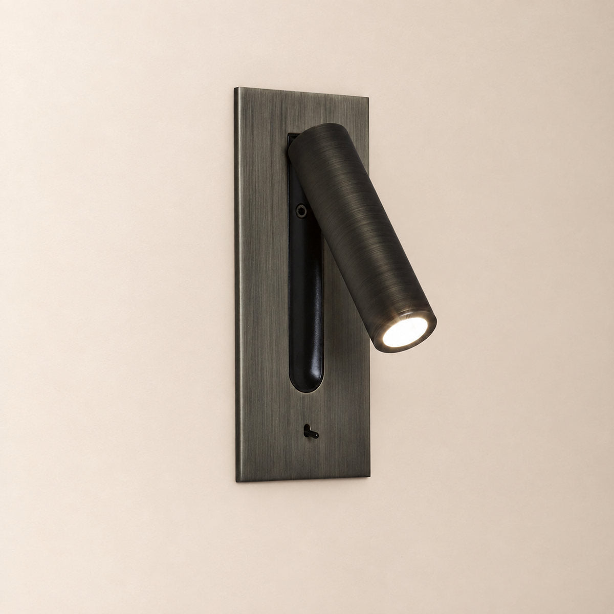 Folded Back Bedside Wall Lamp, 3.1-Inch x H 7.2-Inch, Bronze for Bedroom & Living Room