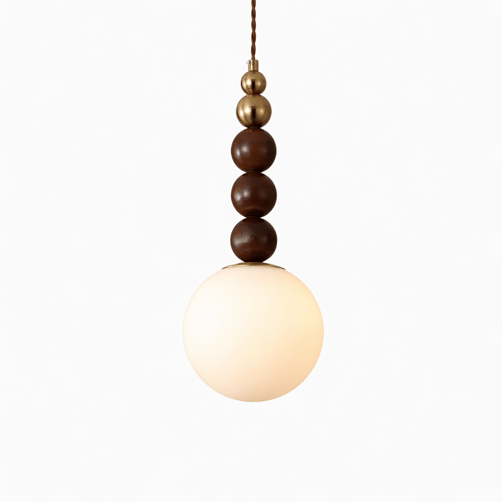 Artisan Wood and Glass Pendant Collection for Dining Room & Living Room