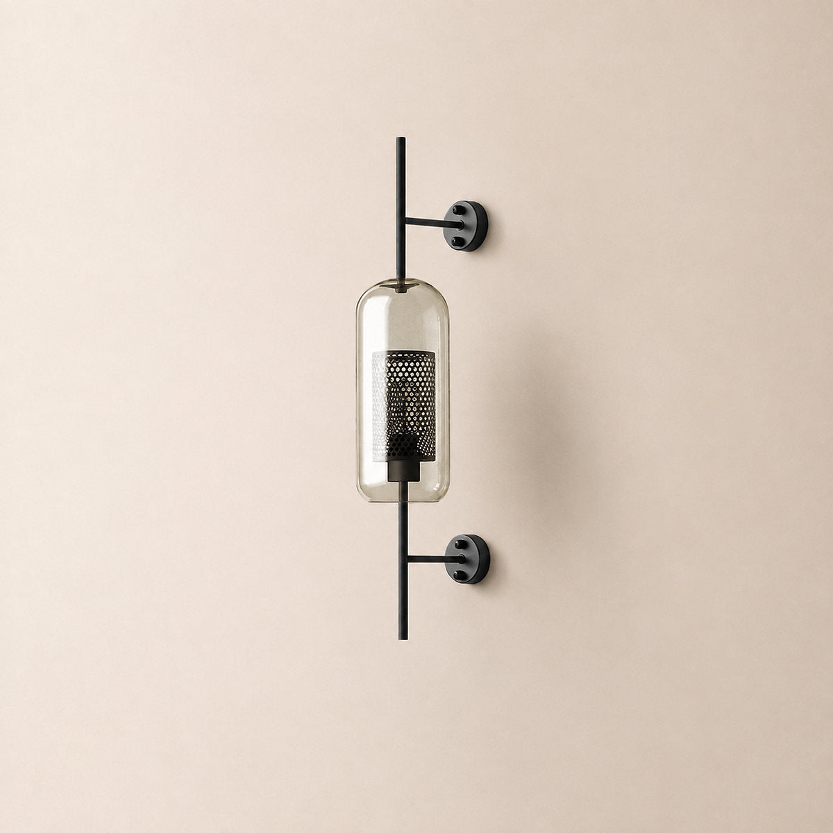 Chiswick Glass Wall Lamp, 5.1~9.8-Inch x H 21.6~30.7-Inch, Copper plating for Living Room & Dining Room