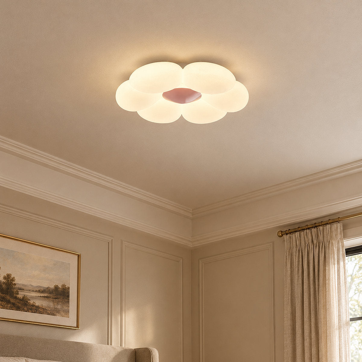 Tricolordeer Blooming Six-Petal LED Ceiling Lamp