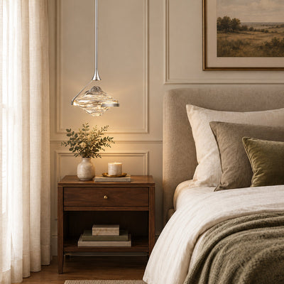 Tricolordeer Geometric Faceted Crystal Pendant Lamp