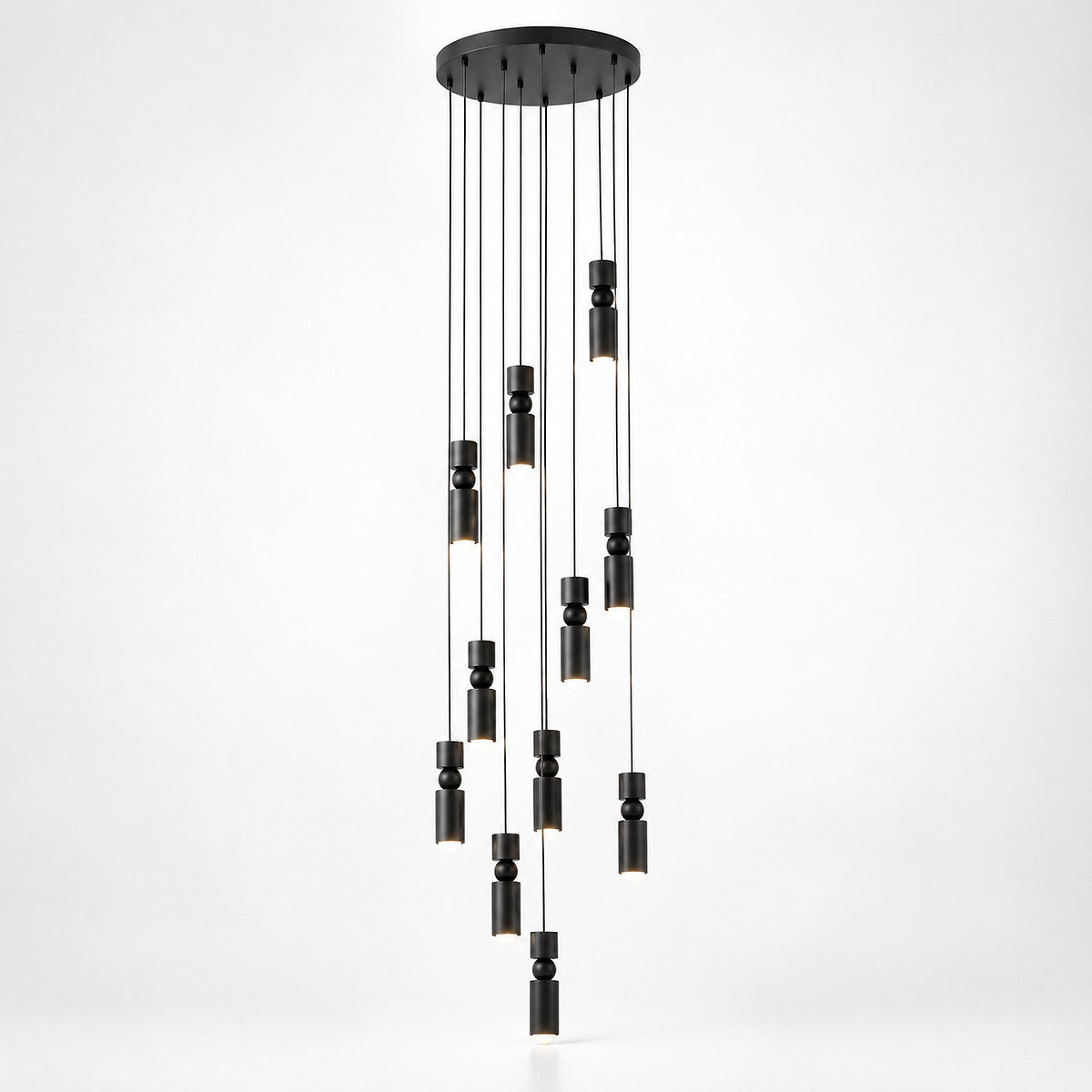 Geometric Cylinder Cluster Pendant Light