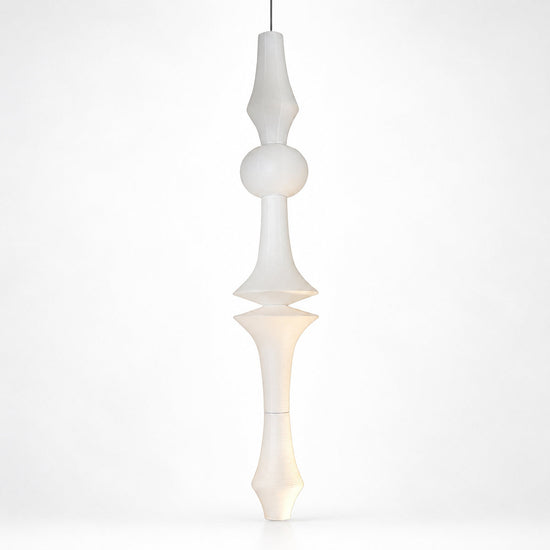 Sculptural Tiered Pendant Light 3 Bulbs
