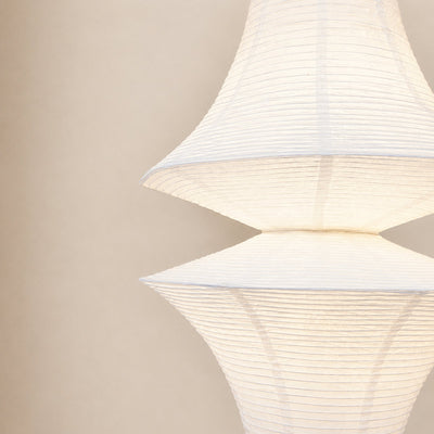 Sculptural Tiered Pendant Light 3 Bulbs