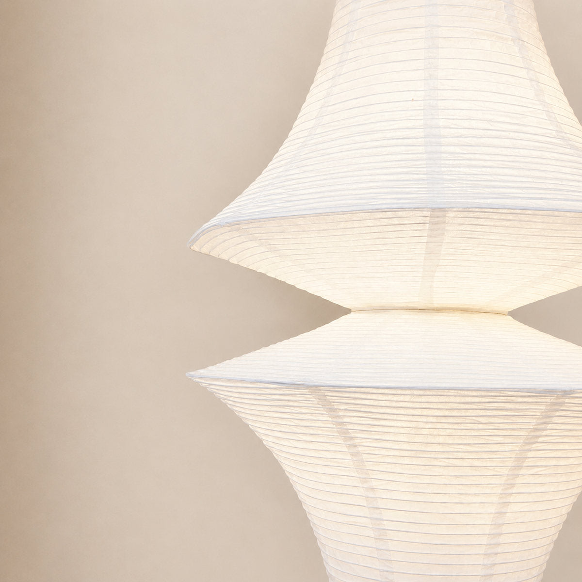 Sculptural Tiered Pendant Light 3 Bulbs