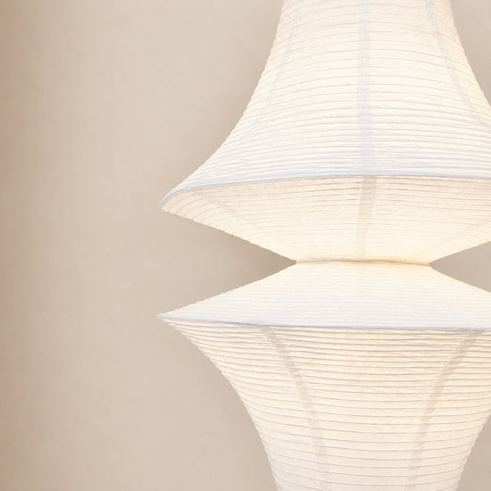 Sculptural Tiered Pendant Light 3 Bulbs