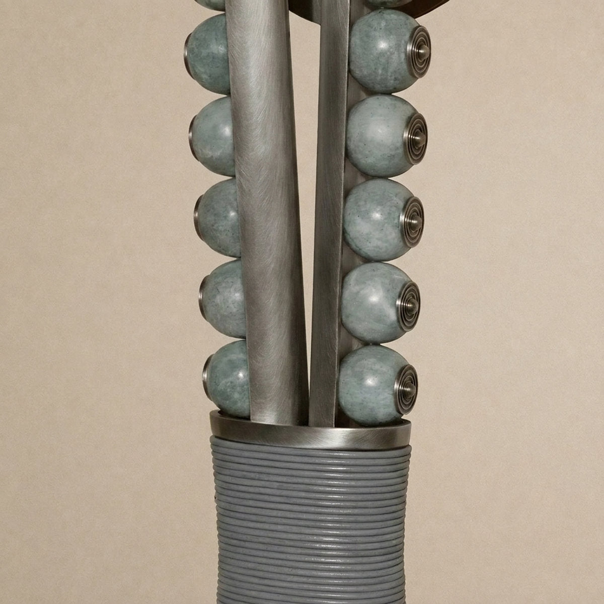 Ardora Wall Lamp, 5.5-Inch x H 24.4-Inch, Brass & Green for Living Room